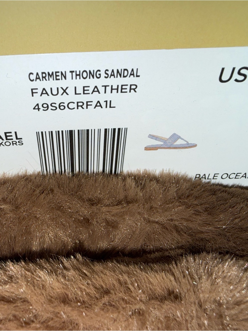 Michael Kors Pale Ocean Carmen Thong Sandal - Pale Ocean - Picture 1 of 4
